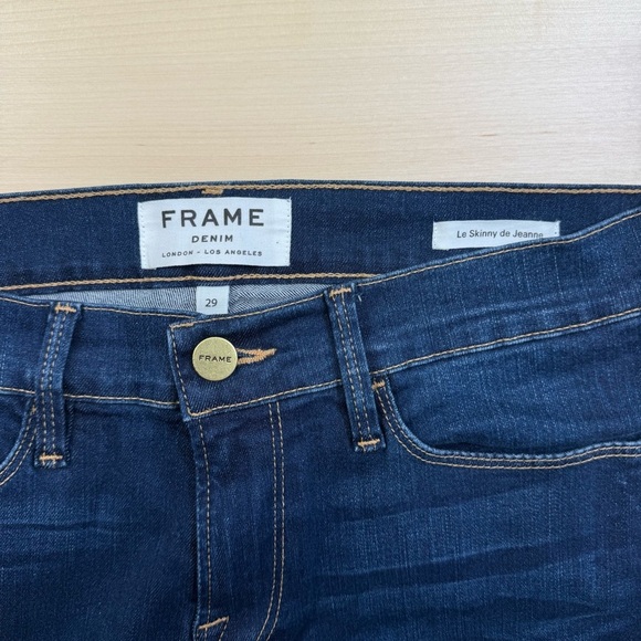 FRAME Le Skinny de Jeanne Jeans Women 29 Columbia Road Mid Rise Skinny LSJ032 - Picture 4 of 10